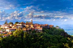 Città di Sighnaghi, Georgia fotografia stock libera da diritti Città di Sighnaghi, Georgia fotografia stock libera da diritti