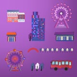 01 City buildings set. Vector illustration of City buildings set houses royalty free illustration 01 City buildings set. Vector illustration of City buildings set houses royalty free illustration