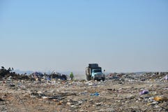 City garbage dump and the old garbage truck stock photo City garbage dump and the old garbage truck stock photo