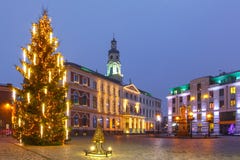 City Hall Square in the Old Town of Riga, Latvia royalty free stock photos City Hall Square in the Old Town of Riga, Latvia royalty free stock photos
