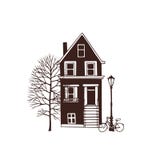 City house illustration royalty free illustration City house illustration royalty free illustration
