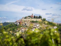 City Motovun on top of the hill on Istria stock images City Motovun on top of the hill on Istria stock images