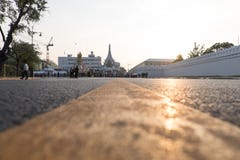 City road surface floor with sunrise royalty free stock photography City road surface floor with sunrise royalty free stock photography