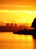 City Sunset Royalty Free Stock Images
