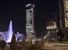 Citylife τή νύχτα, Μιλάνο στοκ εικόνες με δικαίωμα ελεύθερης χρήσης Citylife τή νύχτα, Μιλάνο στοκ εικόνες με δικαίωμα ελεύθερης χρήσης