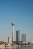 Cityscape Of Tianjin City With TV Tower.This Tower Is The Modern Royalty Free Stock Image
