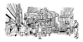 Cityscape van New York stock illustratie Cityscape van New York stock illustratie