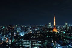 Cityscape View Of Tokyo City Stock Images
