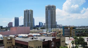 Citysskape de Tampa fotos de archivo Citysskape de Tampa fotos de archivo