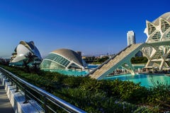 Ciudad del arte y de la ciencia fotografía de archivo libre de regalías Ciudad del arte y de la ciencia fotografía de archivo libre de regalías