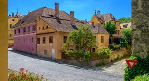 Ciudad vieja de Sighisoara, Transilvania foto de archivo libre de regalías Ciudad vieja de Sighisoara, Transilvania foto de archivo libre de regalías