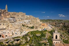 Ciudad vieja Matera Basilicata Apulia o Puglia Italia fotografía de archivo libre de regalías Ciudad vieja Matera Basilicata Apulia o Puglia Italia fotografía de archivo libre de regalías