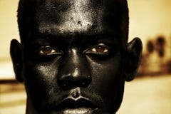 Ciérrese para arriba de hombre africano Ciérrese para arriba de hombre africano