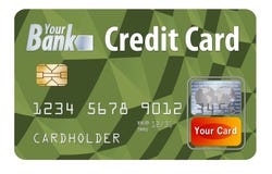 Ciò è una carta di credito È un'illustrazione con il logos ed il tipo generici illustrazione vettoriale Ciò è una carta di credito È un'illustrazione con il logos ed il tipo generici illustrazione vettoriale