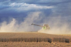Claas-Erntemaschine in Kraft auf Weizenfeld lizenzfreies stockfoto Claas-Erntemaschine in Kraft auf Weizenfeld lizenzfreies stockfoto
