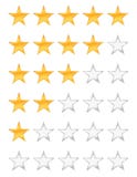 Clasificación de oro de las estrellas stock de ilustración Clasificación de oro de las estrellas stock de ilustración