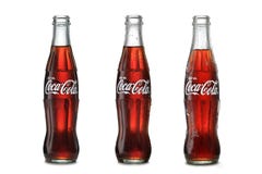 Classic coke bottles royalty free stock photo Classic coke bottles royalty free stock photo