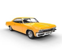 Classic muscle yellow car Stock Photo Classic muscle yellow car Stock Photo