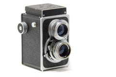 A Classic twin lens reflex Camera stock images A Classic twin lens reflex Camera stock images