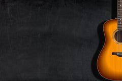 Classical guitar blank chalkboard or blackboard Royalty Free Stock Image Classical guitar blank chalkboard or blackboard Royalty Free Stock Image