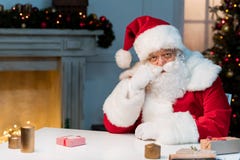 claus smutny Santa zdjęcia stock claus smutny Santa zdjęcia stock