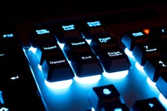 Clavier rétro-éclairé Images stock Clavier rétro-éclairé Images stock