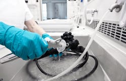 Cleaning Hospital Equipment Stock Image Cleaning Hospital Equipment Stock Image