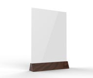 clear plastic and acrylic table talkers promotional upright menu