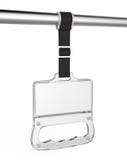 Clear Plastic Bus Grab Handle Mock up template. 3d rendering illustration. royalty free illustration Clear Plastic Bus Grab Handle Mock up template. 3d rendering illustration. royalty free illustration
