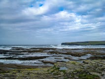 Clearing skies above the rocks, Wild Atlantic Way royalty free stock image Clearing skies above the rocks, Wild Atlantic Way royalty free stock image