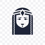 Cleopatra transparent icon. Cleopatra symbol design from Desert stock illustration Cleopatra transparent icon. Cleopatra symbol design from Desert stock illustration