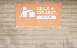 Click and collect sign online buying made easy at shop store mall superstore to reduce time and effort royalty free stock image Click and collect sign online buying made easy at shop store mall superstore to reduce time and effort royalty free stock image