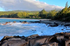 Cliffside View on the Island of Maui royalty free stock photography Cliffside View on the Island of Maui royalty free stock photography