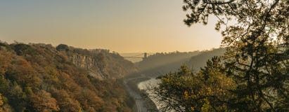 Clifton Suspension Bridge spanning the River Avon, Bristol stock photo Clifton Suspension Bridge spanning the River Avon, Bristol stock photo