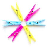 Clip coloré Photographie stock Clip coloré Photographie stock
