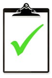 Clipboard with Green Tick
