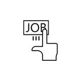 Clique, mão, ícone do trabalho no fundo branco Pode ser usado para a Web, logotipo, app móvel, UI, UX ilustração stock Clique, mão, ícone do trabalho no fundo branco Pode ser usado para a Web, logotipo, app móvel, UI, UX ilustração stock