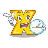 With clock cartoon multiply of a delete stock illustration With clock cartoon multiply of a delete stock illustration