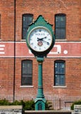 The clock in Lititz, Pennsylvania royalty free stock photo The clock in Lititz, Pennsylvania royalty free stock photo