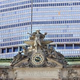 Clock and statue on grand central station in new york city Stock Photography Clock and statue on grand central station in new york city Stock Photography