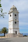 Clock Tower In The Corsican Village Canari Royalty Free Stock Image