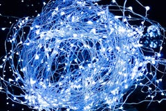 Close-up of abstract Christmas glitter blue lights ball on xmas royalty free stock photos Close-up of abstract Christmas glitter blue lights ball on xmas royalty free stock photos