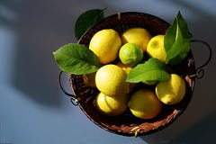 Still life with lemons stock photos Still life with lemons stock photos