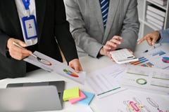 Close-up Image Of A Professional Accountants Are Working On Report In The Office Royalty Free Stock Image Close-up Image Of A Professional Accountants Are Working On Report In The Office Royalty Free Stock Image