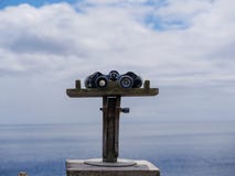 Close up image of binoculars at a viewpoint royalty free stock photography Close up image of binoculars at a viewpoint royalty free stock photography