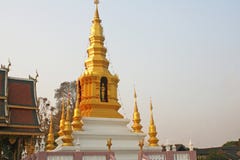 Landscape of pagoda at Nong SaeTemple ,Chiang Mai Thailand,Northern Thailand royalty free stock images Landscape of pagoda at Nong SaeTemple ,Chiang Mai Thailand,Northern Thailand royalty free stock images