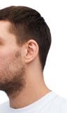 Close up of male ear stock image Close up of male ear stock image