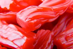 Close-up Of Red Licorice Royalty Free Stock Images Close-up Of Red Licorice Royalty Free Stock Images