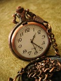 Close-up of old golden clock Royalty Free Stock Images Close-up of old golden clock Royalty Free Stock Images