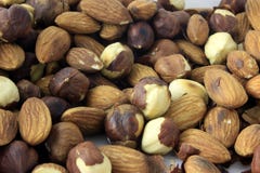Peanuts and almonds stock photography Peanuts and almonds stock photography